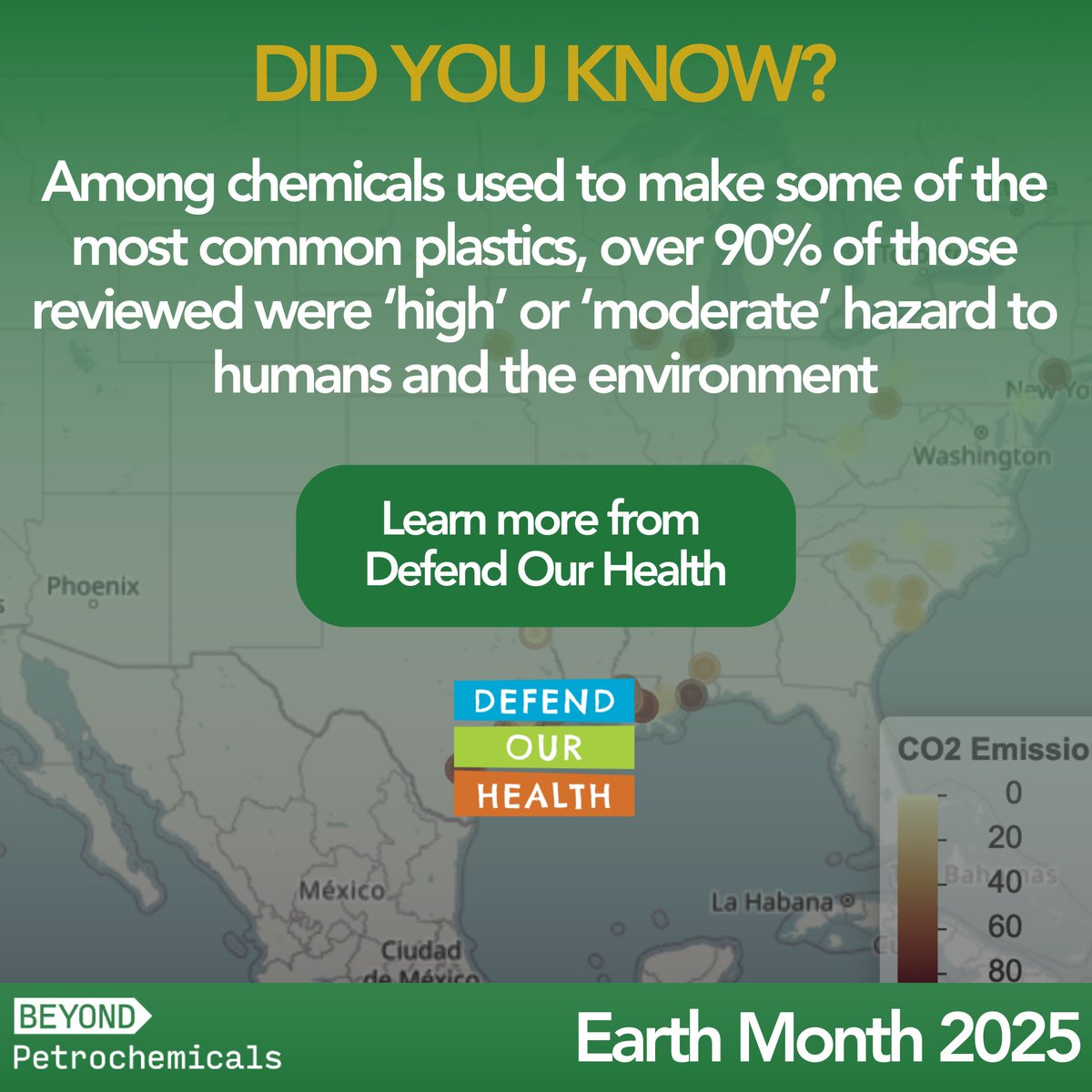 Discover the dangers of plastic. A new tool from Defend Our Health assesses the hazard level of some of the most common chemical additives to make plastic.

Learn more: defendourhealth.org/news/first-of-… 

#PeopleOverPollution #EarthMonth