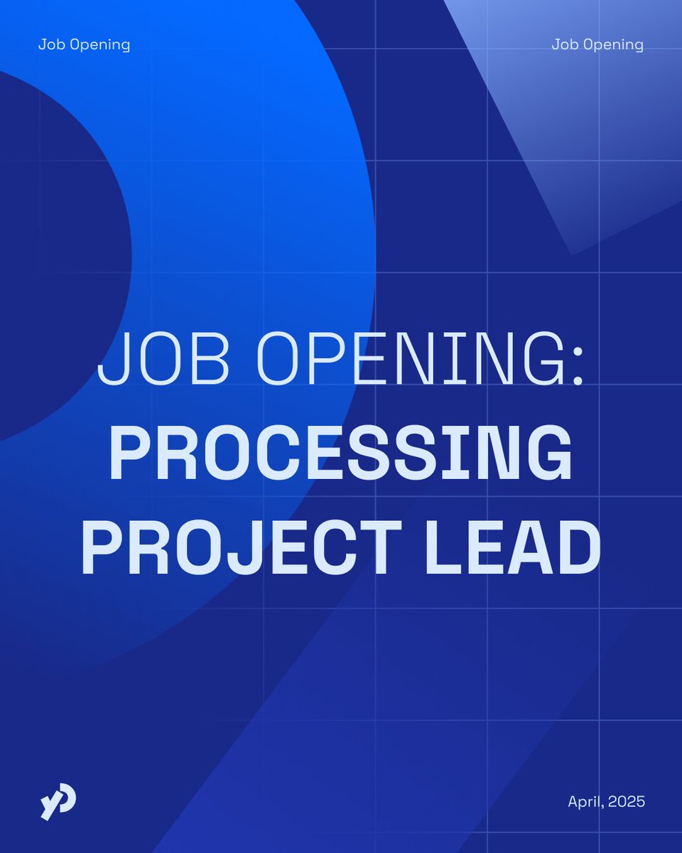 ProcessingOrg's tweet image. Job Alert 💙 We are seeking a @processingCore Project Lead to maintain the growth of #Processingorg! Ideal candidates care deeply about broadening access to #codeEducation, are willing to learn new skills, and co-envision the future of Processing 🔗 Apply: forms.gle/M9BGNxJGN7hWzb…