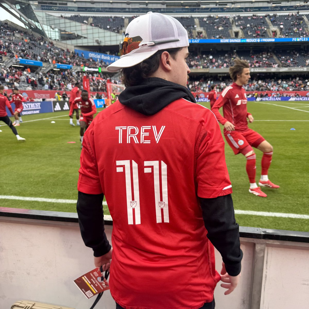 HISTORY in Chicago! Thank you <a href="/ChicagoFire/">Chicago Fire FC</a> for having me out!🔥