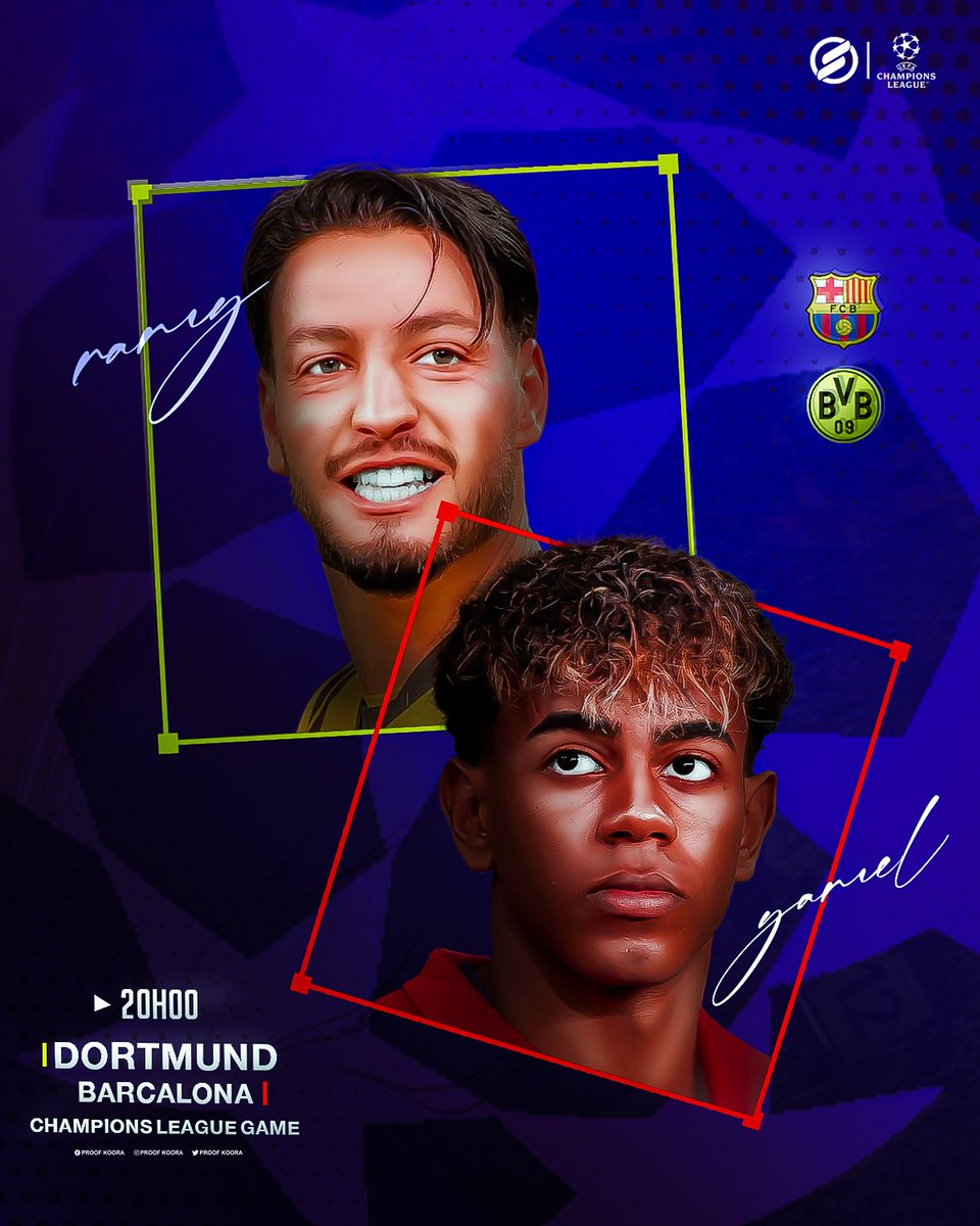 KooraProof's tweet photo. Une heure pour nous raconter la dernière confrontation entre Barcelone et Dortmund 💛❤
Bensebaini débute contre Barcelone✅
#ChampionsLeague #barcabvb https://t.co/gDVLoxRsTK