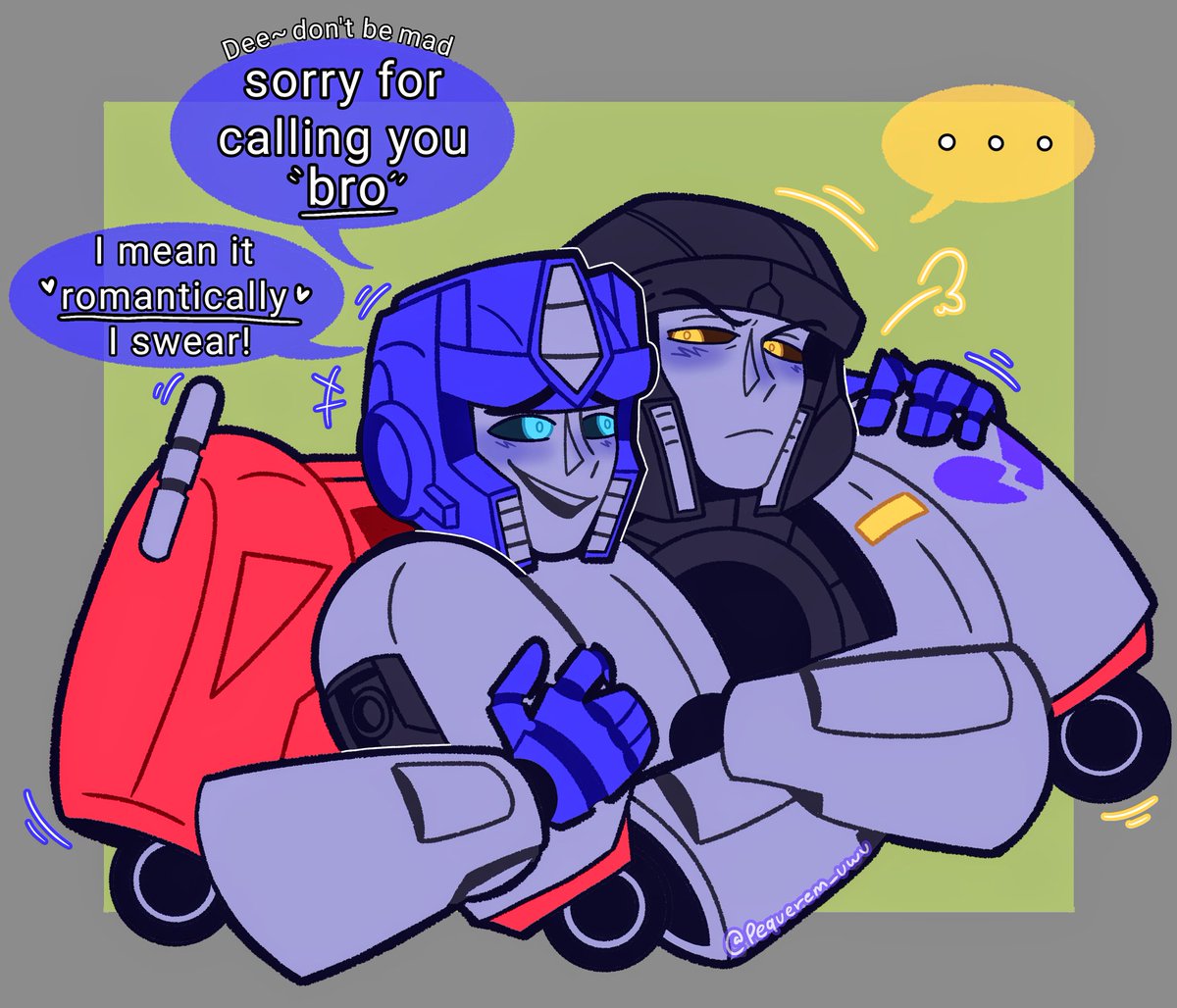 pequerem_uwu's tweet image. yeah that's something that could totally happen to them (they were about to make out)
#megop #dpax #TFone