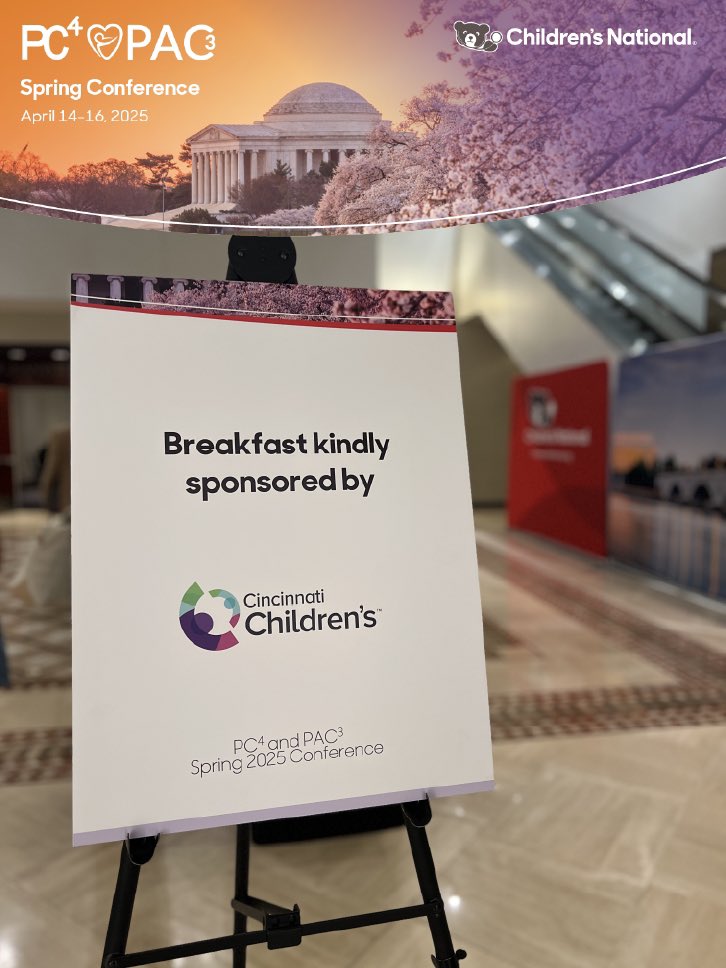 PC4 Pediatric Cardiac Critical Care Consortium (@pc4quality) on Twitter photo We sincerely thank <a href="/CincyChildrens/">Cincinnati Children's</a> for generously sponsoring breakfast at #PC4PAC3spring25 We’re so grateful for the support! We sincerely thank <a href="/CincyChildrens/">Cincinnati Children's</a> for generously sponsoring breakfast at #PC4PAC3spring25 We’re so grateful for the support!