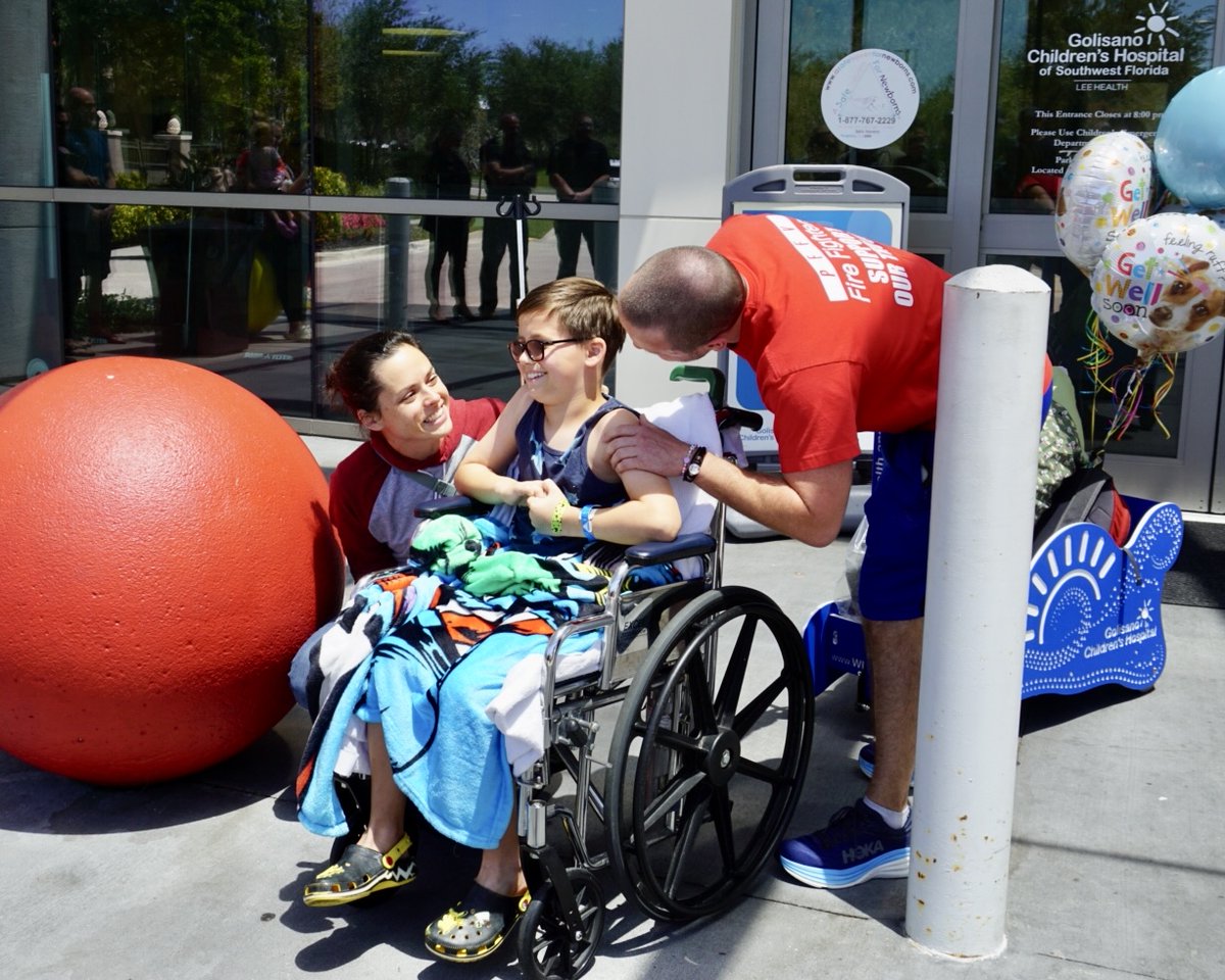 After a school injury, Mason came to the Golisano ER with concerning symptoms. A CAT scan revealed an unexpected, symptomless brain tumor.  Thanks to our amazing neurosurgery  &amp; oncology teams, it was successfully removed — and yesterday, Mason went HOME! 💙🏡  
#GoGolisano