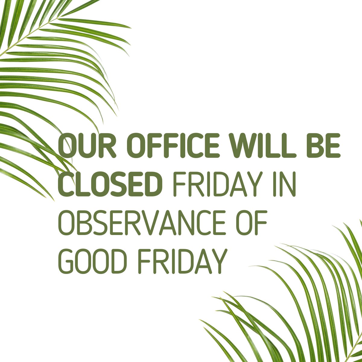 AlgorithmInc's tweet image. Algorithm will be closed this Friday the 18th in observance of Good Friday.