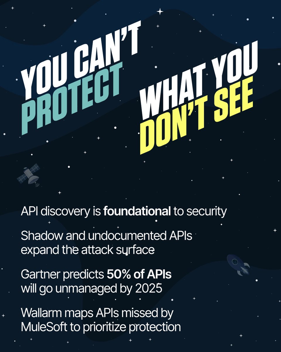 wallarm's tweet image. Running MuleSoft? Your APIs may be exposed. Even if you don&apos;t know it, attackers do.

This guide breaks down 5 key ways to improve security across your deployment🛡️

📥downloads.wallarm.com/4lOafpt

#MuleSoft #APISecurity