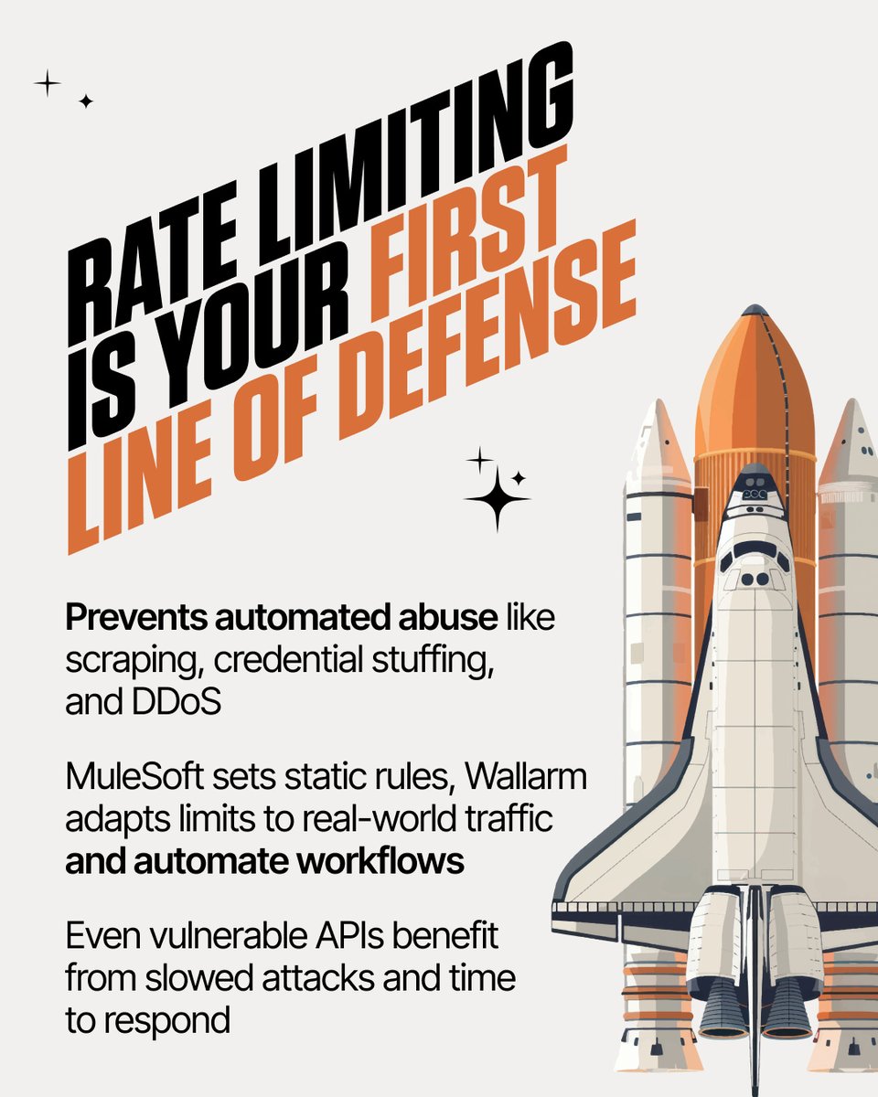 wallarm's tweet image. Running MuleSoft? Your APIs may be exposed. Even if you don&apos;t know it, attackers do.

This guide breaks down 5 key ways to improve security across your deployment🛡️

📥downloads.wallarm.com/4lOafpt

#MuleSoft #APISecurity