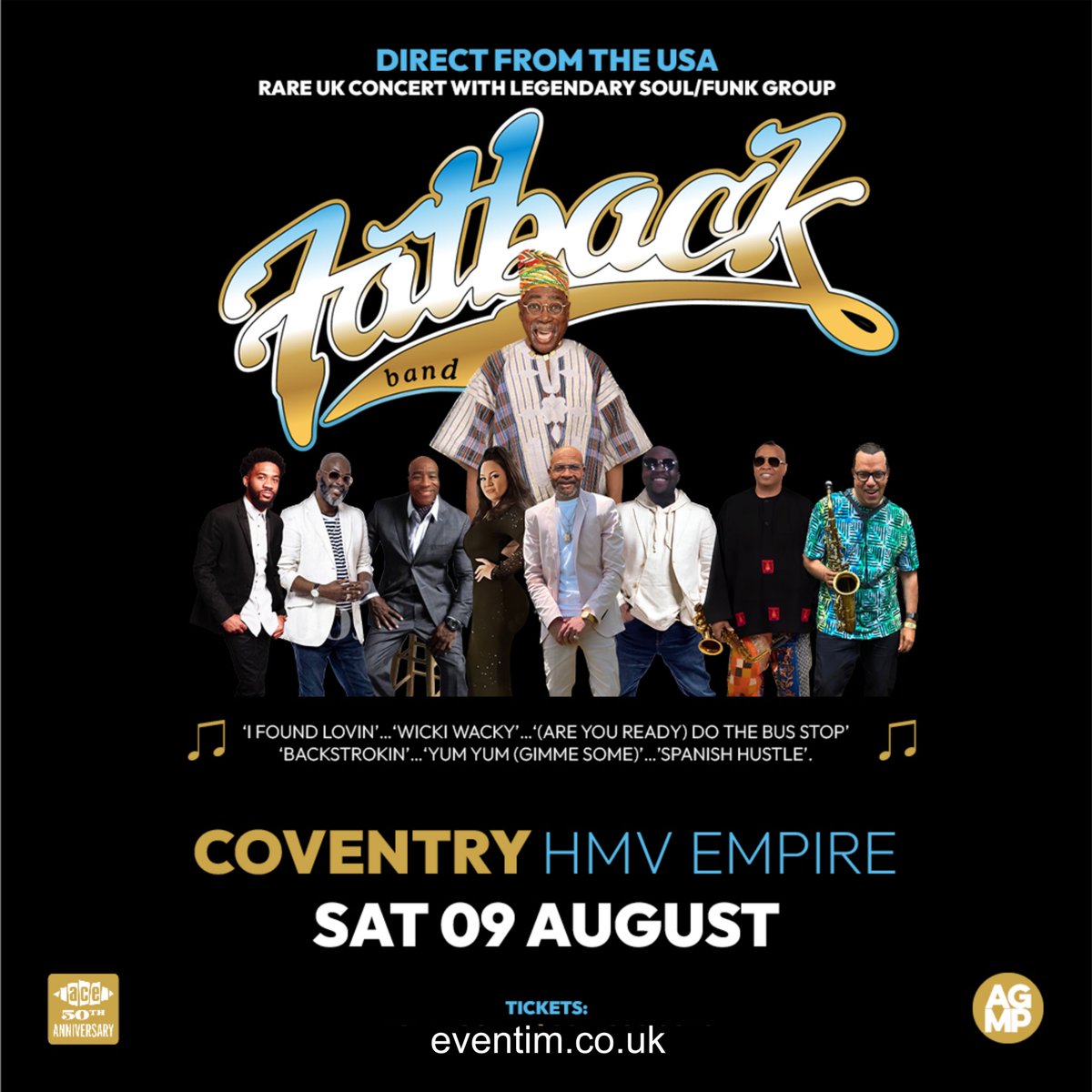 hmvempire's tweet image. NYC funk legends THE FATBACK BAND hit hmv Empire, Coventry on Sat 9 Aug as part of Ace Records' 50th Anniversary Series 🎶

Expect classics like I Found Lovin’, Spanish Hustle + more!

 🎟Tickets: bit.ly/hmvEmpire_The-…

#hmvEmpire #Coventry #FatbackBand