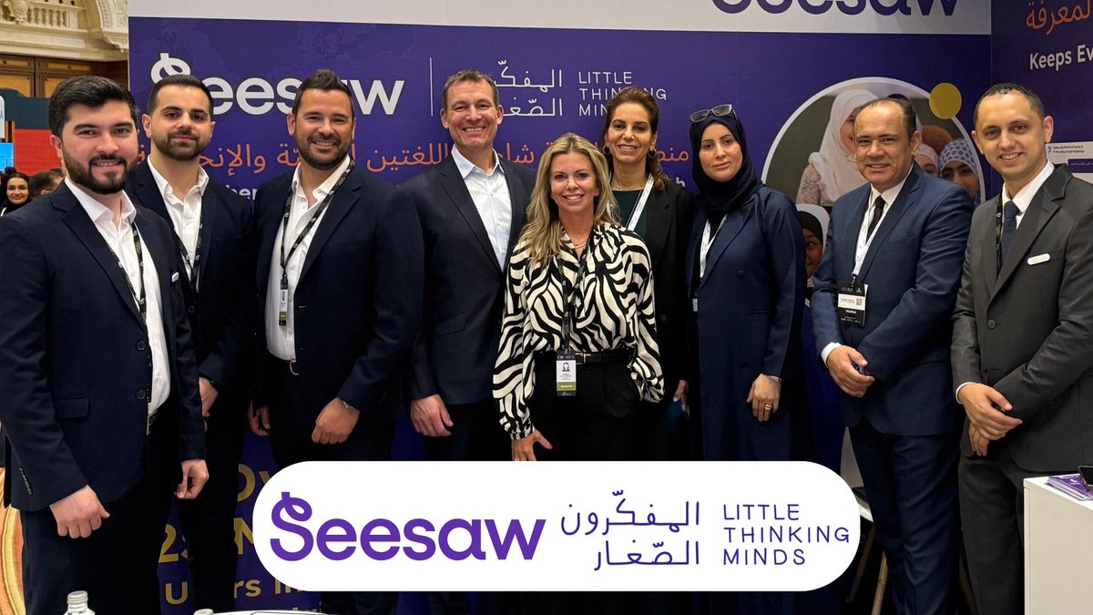 Seesaw's tweet photo. We’ve got BIG NEWS! 🎉

We’re officially welcoming @LTM_edtech to the Seesaw fam! 💜 ✨

More love for Arabic literacy, learning magic, and global impact. 🌍📚

#Seesaw #LittleThinkingMinds #EdTech #GlobalLearning #ArabicLiteracy #EdgeX2025 #EdTechAcquisition https://t.co/47BFGsX8gC