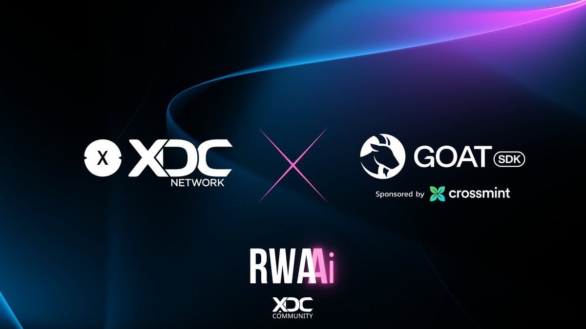 XDC Community (@xdc_community) on Twitter photo 🐐 The GOAT has Arrived!
It’s official, GOAT (Great Onchain Agent Toolkit) <a href="/goat_sdk/">GOAT (Great Onchain Agent Toolkit)</a> has joined the RWAi Dev Sprint 1 and will be adding $1,500 in bounties, hosting a workshop, and is getting involved in RWAs!
GOAT (sponsored by <a href="/crossmint/">Crossmint</a>) is the leading finance toolkit for 🐐 The GOAT has Arrived!
It’s official, GOAT (Great Onchain Agent Toolkit) <a href="/goat_sdk/">GOAT (Great Onchain Agent Toolkit)</a> has joined the RWAi Dev Sprint 1 and will be adding $1,500 in bounties, hosting a workshop, and is getting involved in RWAs!
GOAT (sponsored by <a href="/crossmint/">Crossmint</a>) is the leading finance toolkit for