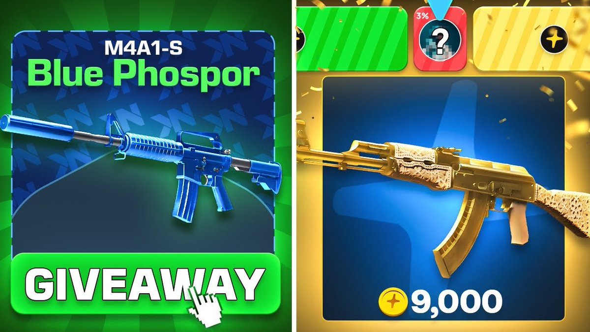 💸$800 BLUE PHOSPOR GIVEAWAY💸

ROLLING THE WINNER IN 4h⏳

RT + Follow <a href="/1KingeeN/">KingeeN</a> 

WATCH THE VIDEO AND JOIN THE GIVEAWAY 

M4A1-S BLUE PHOSPHOR GIVEAWAY! THIS BATTLE PAID HUGE!
youtu.be/ccjjfoxXGvw

GOOD LUCK🤩