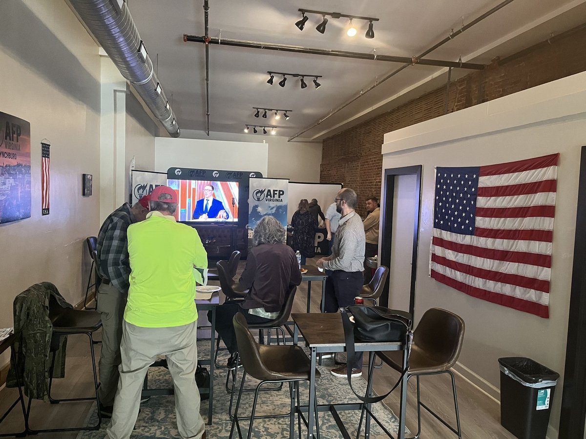 TylerTurnerVA's tweet photo. Urging folks to support the extension of the Trump tax cuts at my Lynchburg tax day event today #extendtcja #protectprosperity #taxrelief #afp #TaxDay2025 https://t.co/TmVnbN2z7i