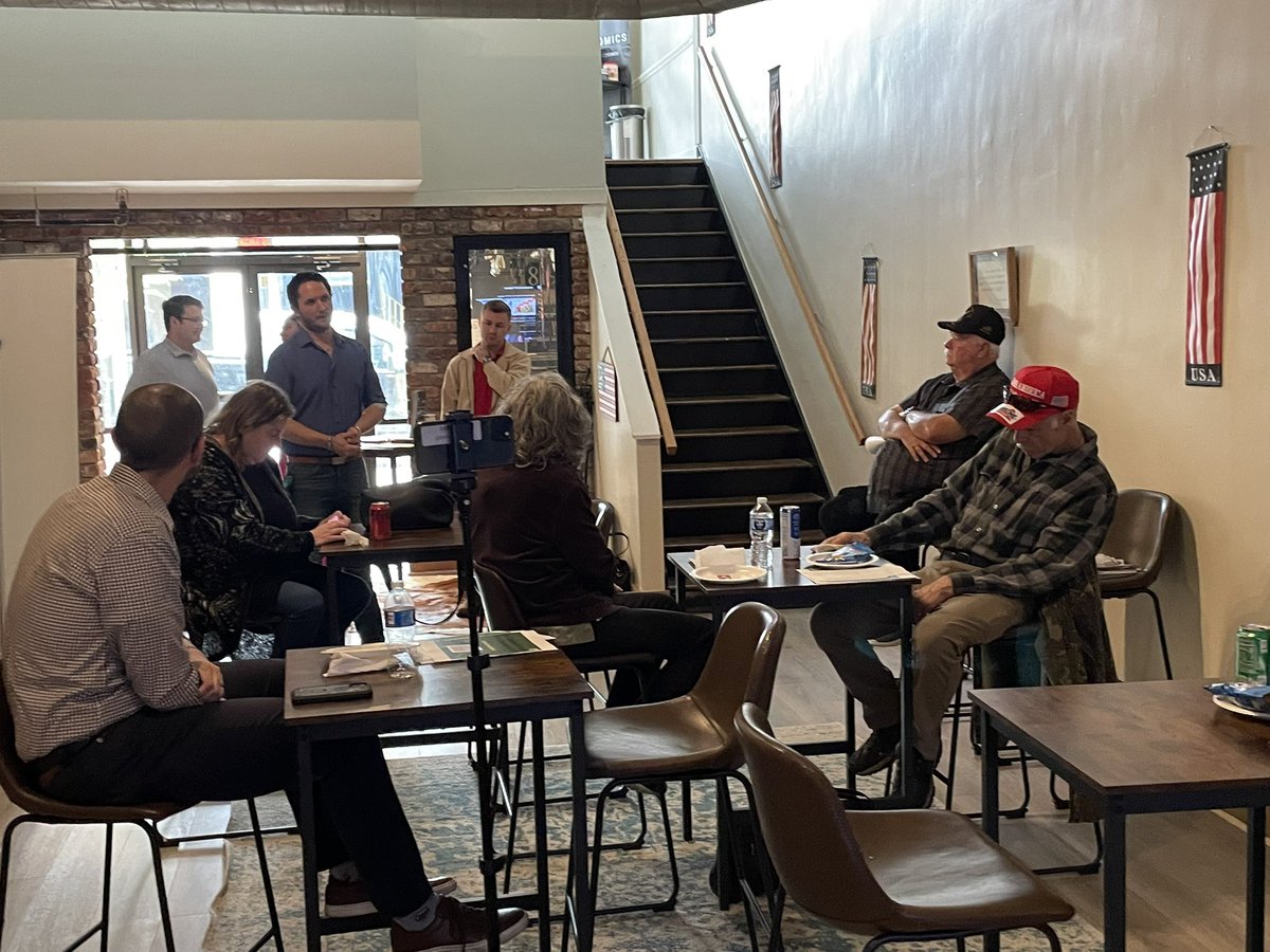TylerTurnerVA's tweet photo. Urging folks to support the extension of the Trump tax cuts at my Lynchburg tax day event today #extendtcja #protectprosperity #taxrelief #afp #TaxDay2025 https://t.co/TmVnbN2z7i
