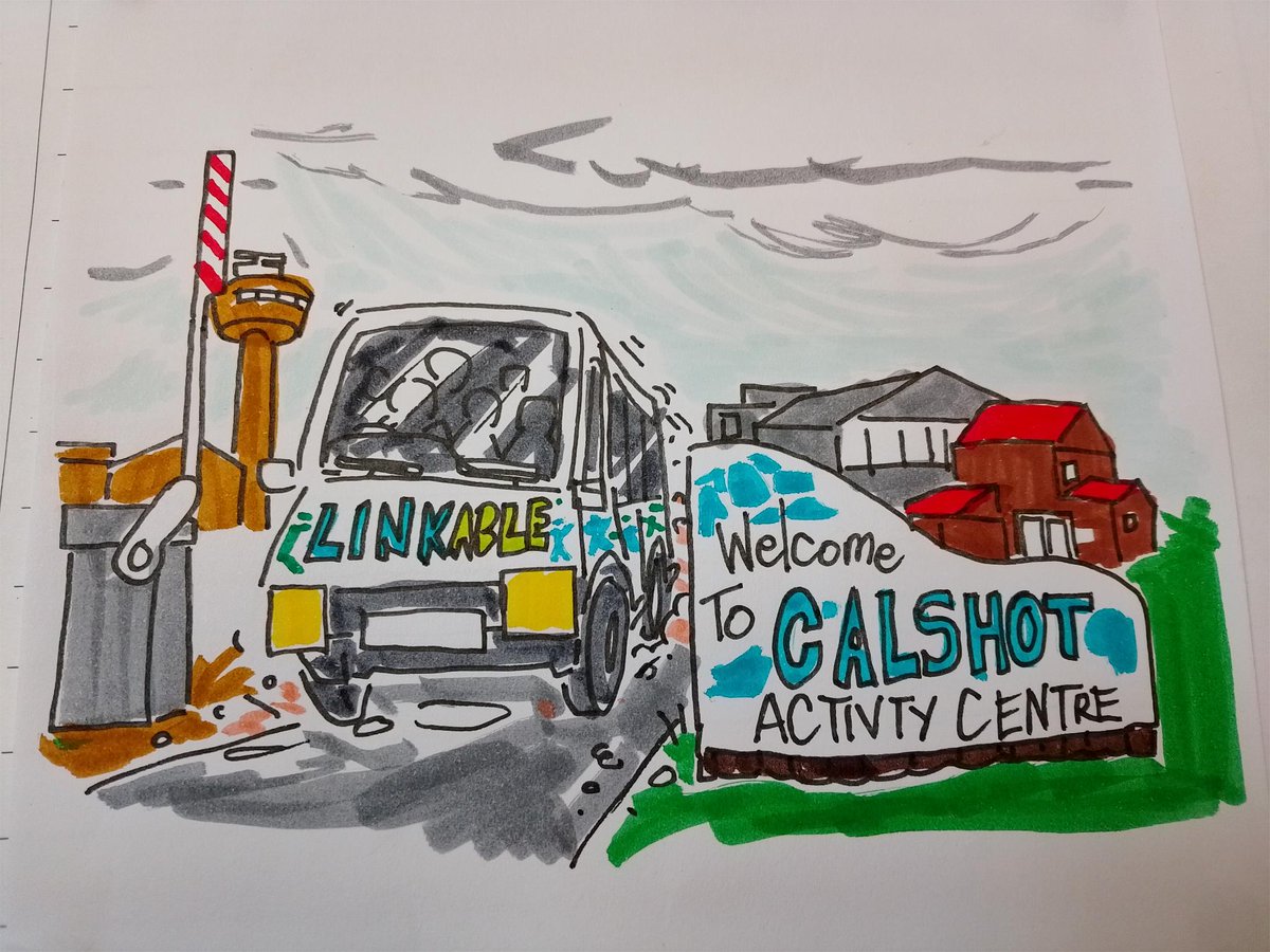 Link_Able's tweet image. Some brilliant artwork by Will, who attended our recent adult holiday in Calshot Activity Centre in Southampton.

One of the many talented individuals in our LinkAble community 💙💚