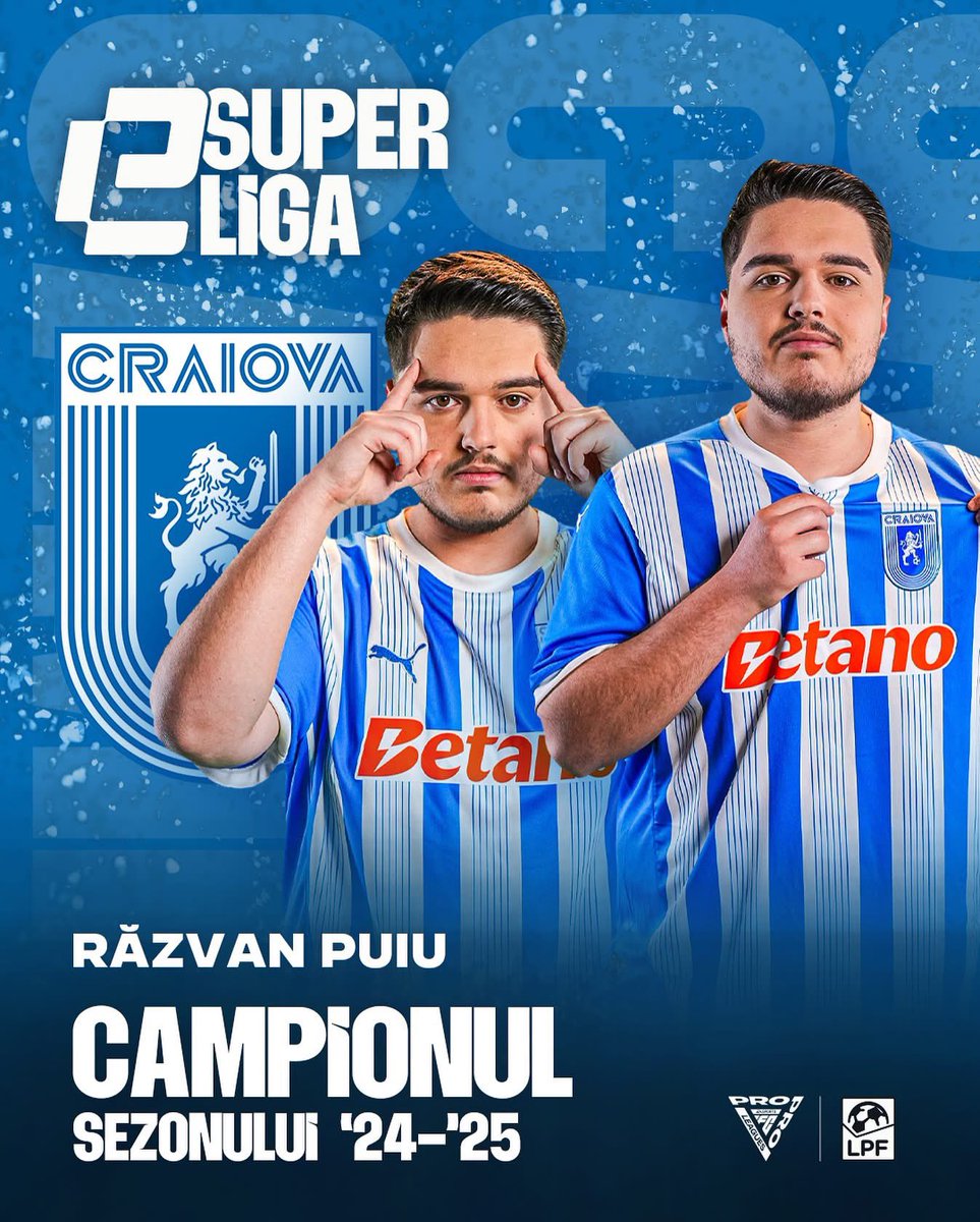 Răzvan Puiu (@rvpuiu) on Twitter photo #eSuperliga Champion❤️
Full focus on the cup to get the spots for playins and eChampions League next🙏🙏
<a href="/hyperspiritro/">HyperSpirit</a> <a href="/AndresCYTorres7/">Andrés Torres</a> #eSuperliga Champion❤️
Full focus on the cup to get the spots for playins and eChampions League next🙏🙏
<a href="/hyperspiritro/">HyperSpirit</a> <a href="/AndresCYTorres7/">Andrés Torres</a>