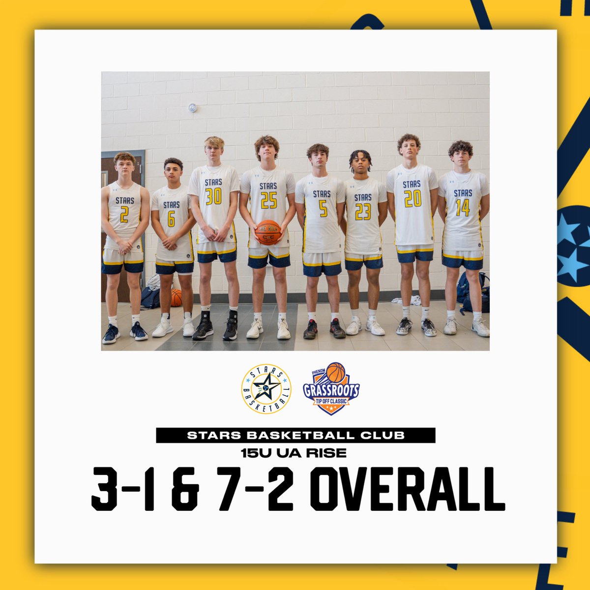 STARS Basketball-UA RISE & PREMIER Teams (15U-17U) (@starsnash_mbb) on Twitter photo Good start to the season for the 15U UA Rise team finishing 3-1 in Rock Hill, SC at the Phenom Hoops Tip Off Classic! This group has had multiple guys step up each game with 20+ point scoring games! They’ll be back in action in a few weeks at RYZE On The Road in Nashville! ⭐️ Good start to the season for the 15U UA Rise team finishing 3-1 in Rock Hill, SC at the Phenom Hoops Tip Off Classic! This group has had multiple guys step up each game with 20+ point scoring games! They’ll be back in action in a few weeks at RYZE On The Road in Nashville! ⭐️