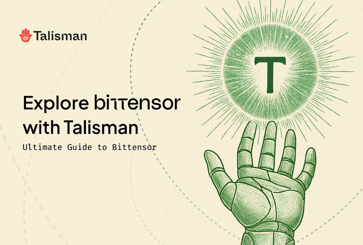 wearetalisman's tweet image. The Bittensor ecosystem is thriving 🌱—and Our Ultimate Guide to Bittensor @opentensor covers everything from importing your Bittensor account to staking TAO/dTAO, exploring subnets, choosing validators, and more! All seamlessly within Talisman Wallet. 🧿
medium.com/@talisman-wall…