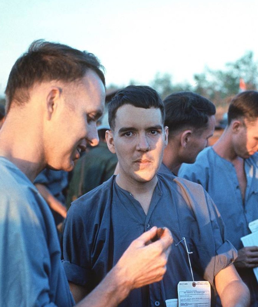 The League was recently sent a photo of a beautiful remembrance bench honoring Vietnam War POW hero Michael H. Kjome. You can see Mr. Kjome on the lefthand side of the 2nd photo (1973). Thank you to Randi Kjome Barbagallo for sharing the first image with us. You are not forgotten