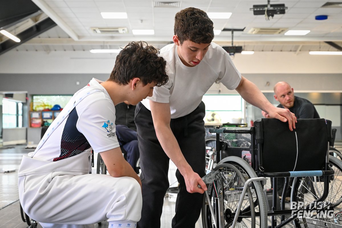 britishfencing's tweet image. This week, fencers are taking to both Cardiff and Nottingham for this month's #GBRPathway camp. ⚔️

In Cardiff, wheelchair fencers have been working on different tactics, and in Nottingham, we're welcoming new standing GBR Pathway and #DiSE fencers.

#GBRFencing #CallitAttitude