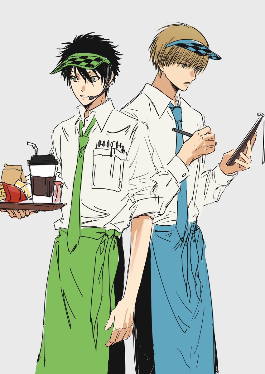 xlope_'s tweet photo. 友達と合作した絵～ https://t.co/ZR113dS7dL