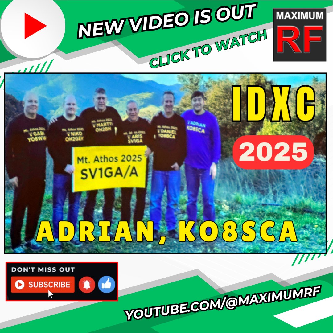 W6AER's tweet photo. You can view the video here:
Mount Athos SV1GA/A Presentation: https://t.co/BF2nvuExYk

#hamradio #amateurradio #IDXC https://t.co/wy21e2mF9p