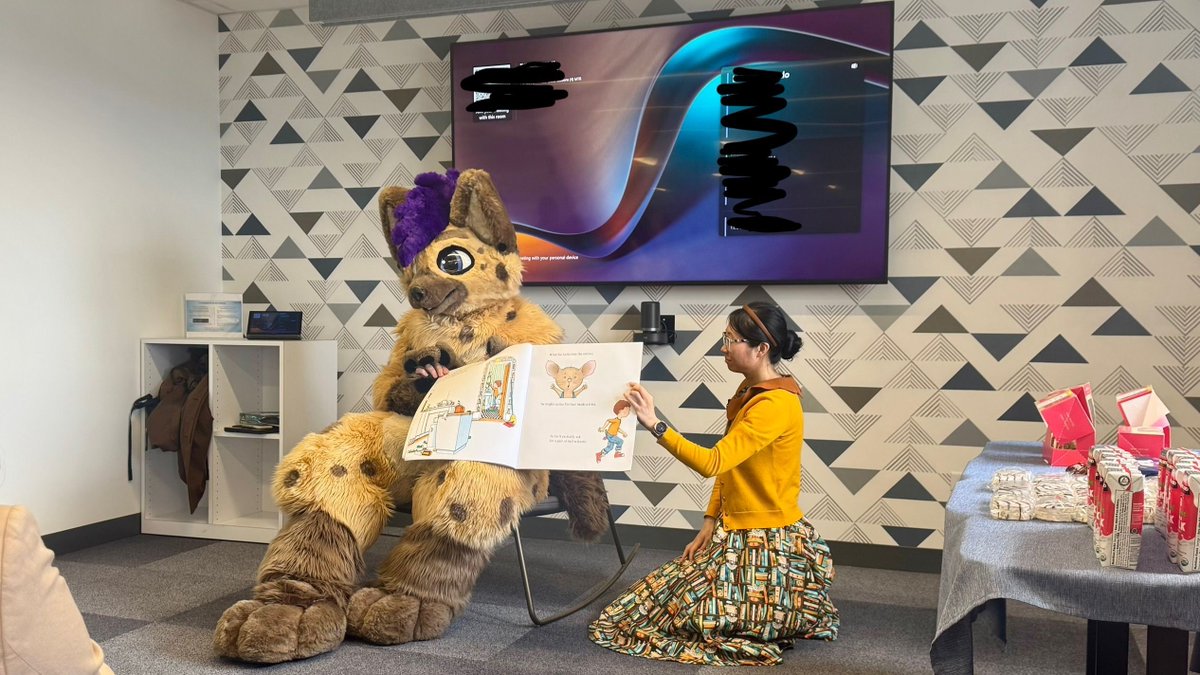 We cornered a vendor rep who’s always trying to sell us one more thing and made a furry read him If You Give a Mouse a Cookie today