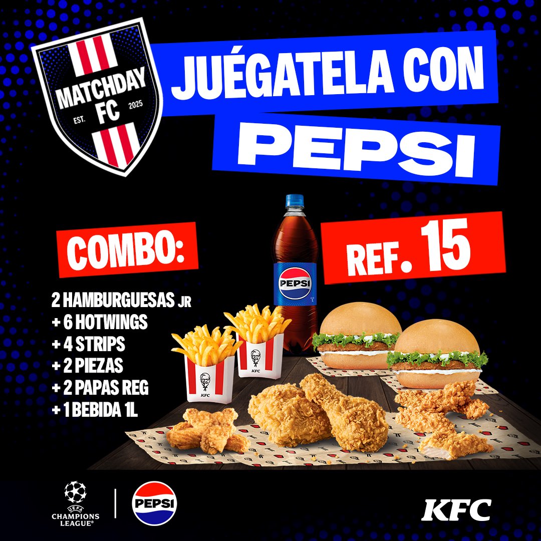 Atrévete a más y disfruta un momento siempre original ⚽️❤️💙

Disponible en todas nuestras tiendas, por autoservicios y delivery

❗️Solo por hoy y mañana