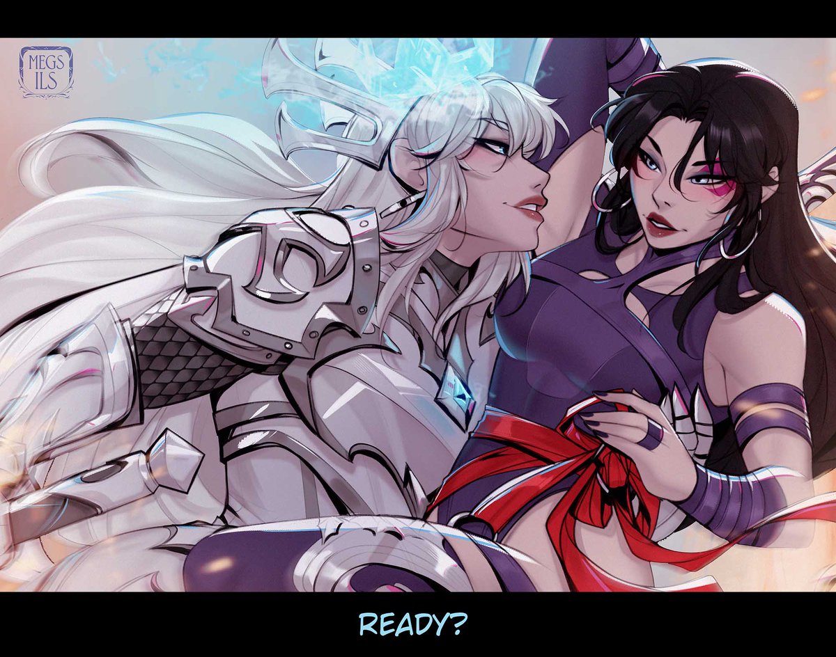 Ready? 🔥🦋

Felt like drawing our mains when we play ♡♡ 
I fell in love with magik and psylocke's dynamic so hard T^T

#marvel #MarvelRivals #MarvelRivalsfanart #Magik #Psylocke