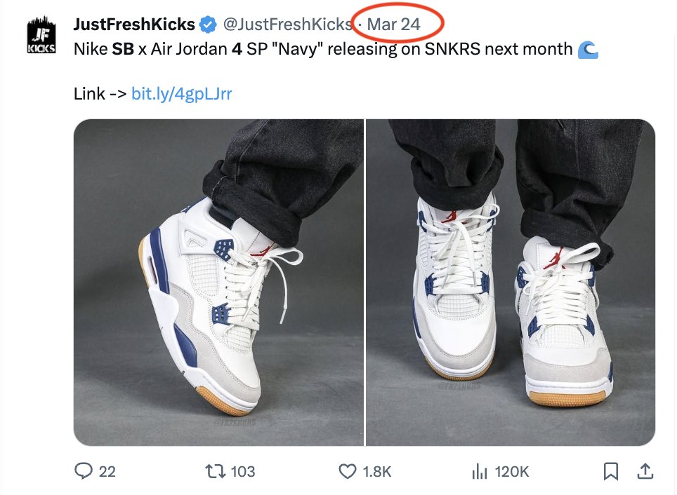 JustFreshKicks tweet media