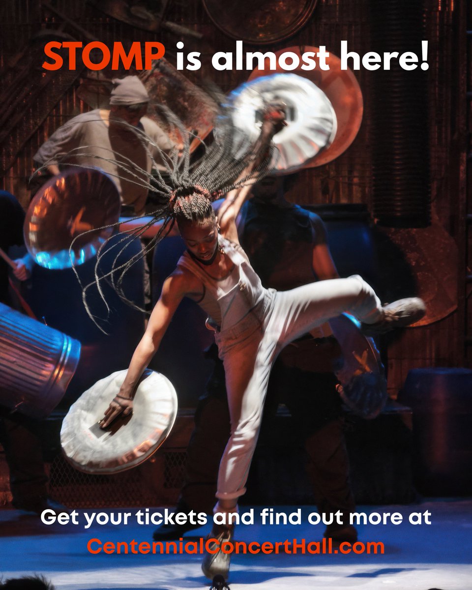 STOMP in 2 days! ⚡ Get ready for a high-energy, percussive symphony made entirely from unconventional instruments. Book your tickets now at CentennialConcertHall.com before it's too late! #STOMP #CentennialConcertHall