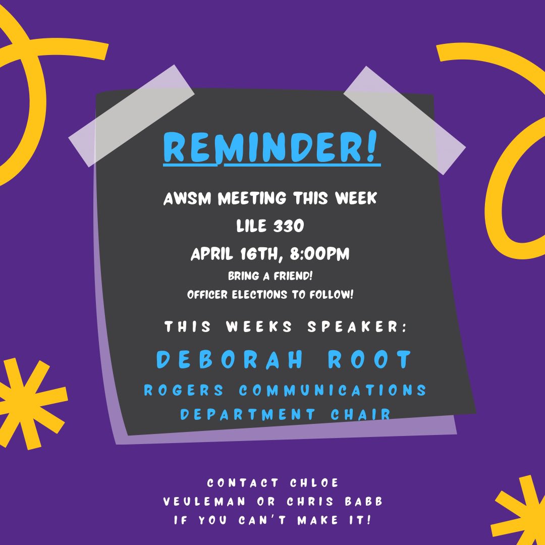 Tomorrow’s meeting is CANCELLED due to scheduling issues. We will plan to meet the next 2 Wednesdays though (April 23rd/30th).