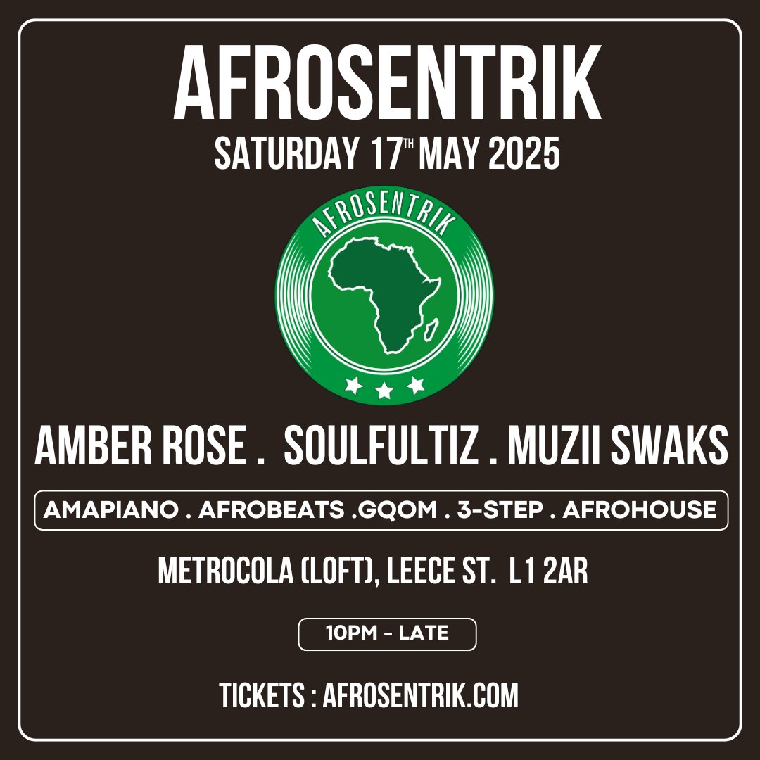 Counting down the days to this one. Catch <a href="/soulfultiz/">Tony</a> , Amber Rose and Muzii Swaks. Tix : afrosentrik.com