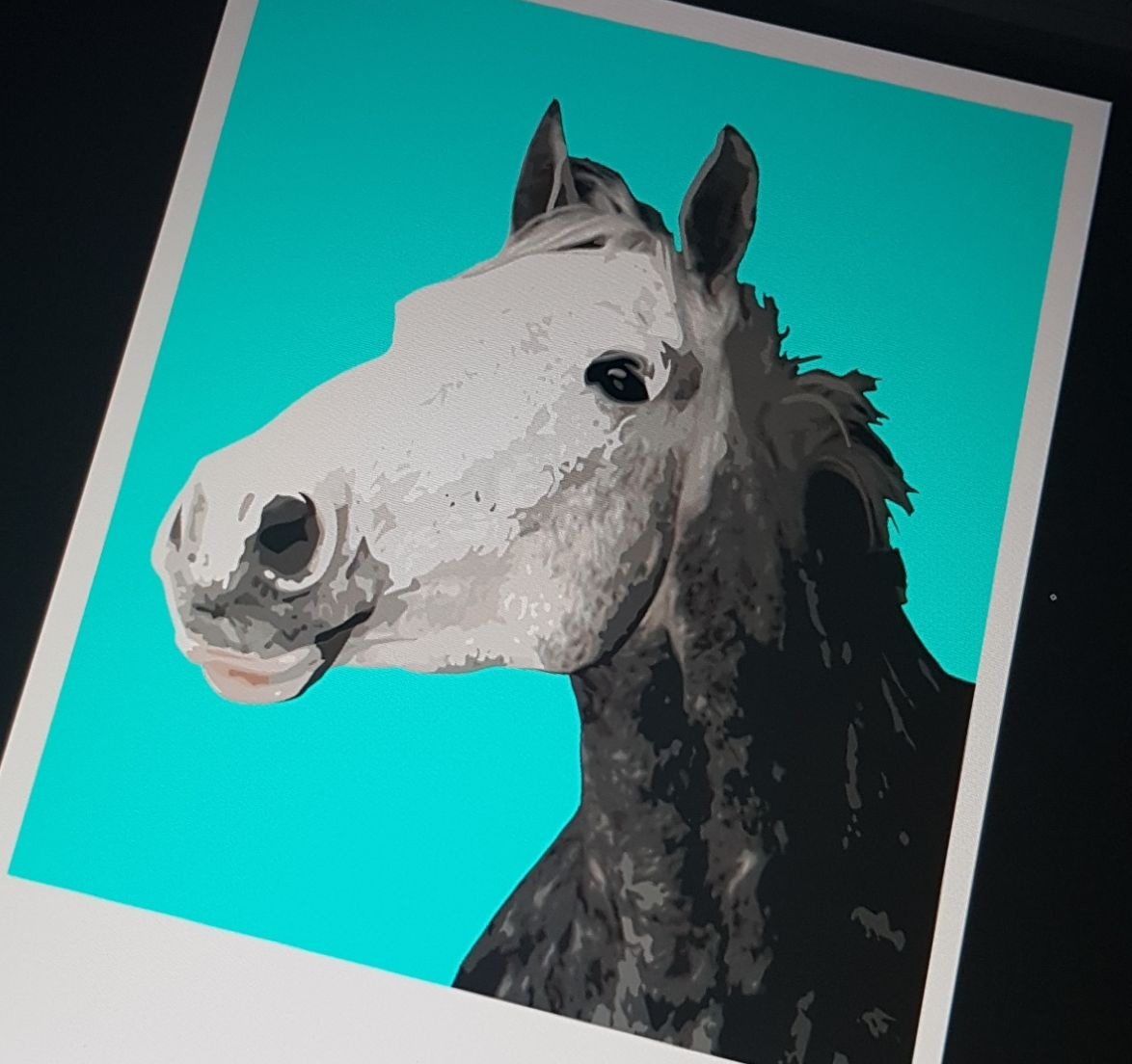 Cant remember who commissioned this piece, but thought I would post it anyways 🐴 
 
| #artmoots #commission 
#smallartist |