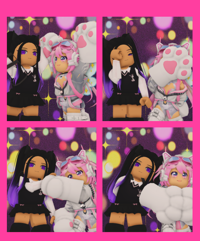 Amistades, ayer fué un día muy bonito pq jugué robloxito con mi hermana menor  y con los nekes 🥰 pq es especial? Por diferentes motivos crecimos separadas...y ahora estaremos más juntitas que nunca!