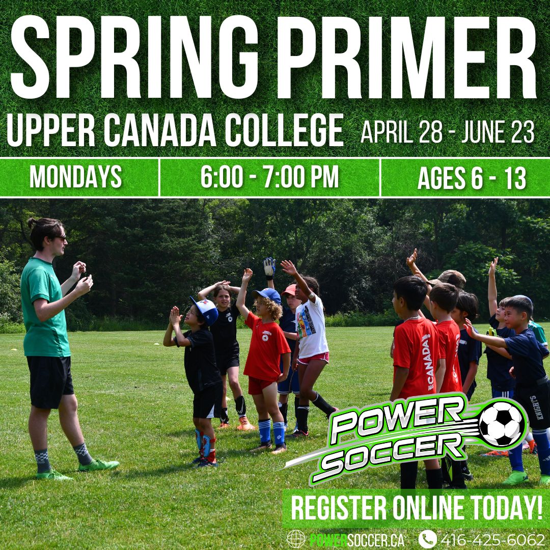 Spring Primer Soccer School at Upper Canada College is BACK!

Kick off the season with us and take your soccer skills to the next level!

Don't miss out - Register Now!
👉 powersoccer.ca/search/school/…

#SoccerSchool #PowerSoccer #SpringPrimer #BestSoccerSchool