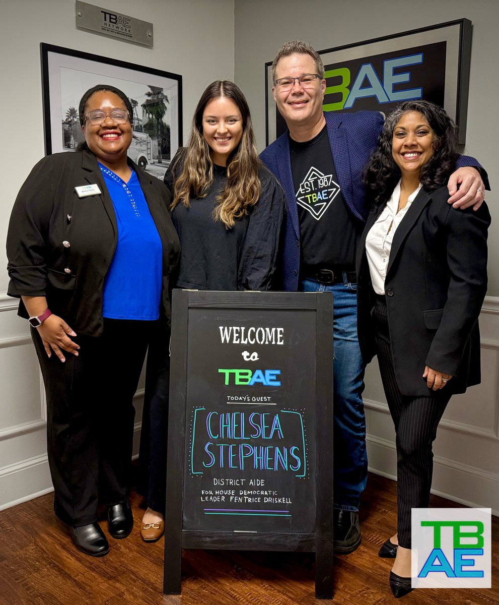 TBAE Network (@tbaenet) on Twitter photo TBAE would love to thank Chelsea Stephens, District Aide to House Democratic Leader Fentrice Driskell <a href="/FentriceForFL/">Representative Fentrice Driskell</a> , for visiting the station. We had a great time showing you around! TBAE would love to thank Chelsea Stephens, District Aide to House Democratic Leader Fentrice Driskell <a href="/FentriceForFL/">Representative Fentrice Driskell</a> , for visiting the station. We had a great time showing you around!