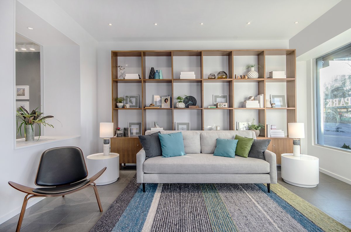 One of our favourite parts about building new home communities is exploring the surrounding neighbourhood. Pictured here is our wall of treasures from our Eastpark Sales Centre that is full of special finds all within walking distance from our Eastpark Homes.