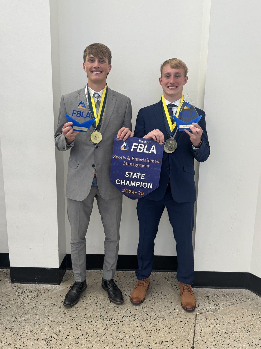 Had a great time at MO FBLA State Leadership Conference! Brought home first in Sports and Entertainment Management, third in Business Management, and 10th in Who’s Who in Missouri FBLA. Excited to represent Neosho and Missouri in Anaheim this summer!
