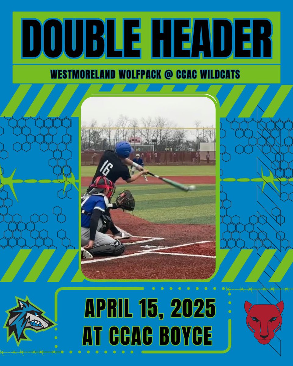 <a href="/WCCCBaseball/">Westmoreland Baseball</a> makes a short trip over to <a href="/CCAC/">CCAC Community College of Allegheny County</a> for a region 20 doubleheader! <a href="/BillBeckner/">Bill Beckner</a> <a href="/Schofield_Trib/">J. Paul Schofield</a> <a href="/ConnectWCCC/">Westmoreland County Community College</a> <a href="/StudentLifeWCCC/">Student Life at Westmoreland</a> <a href="/WestmorelandSN/">Westmoreland Sports Network</a> <a href="/westernpasports/">WesternPAsports</a>