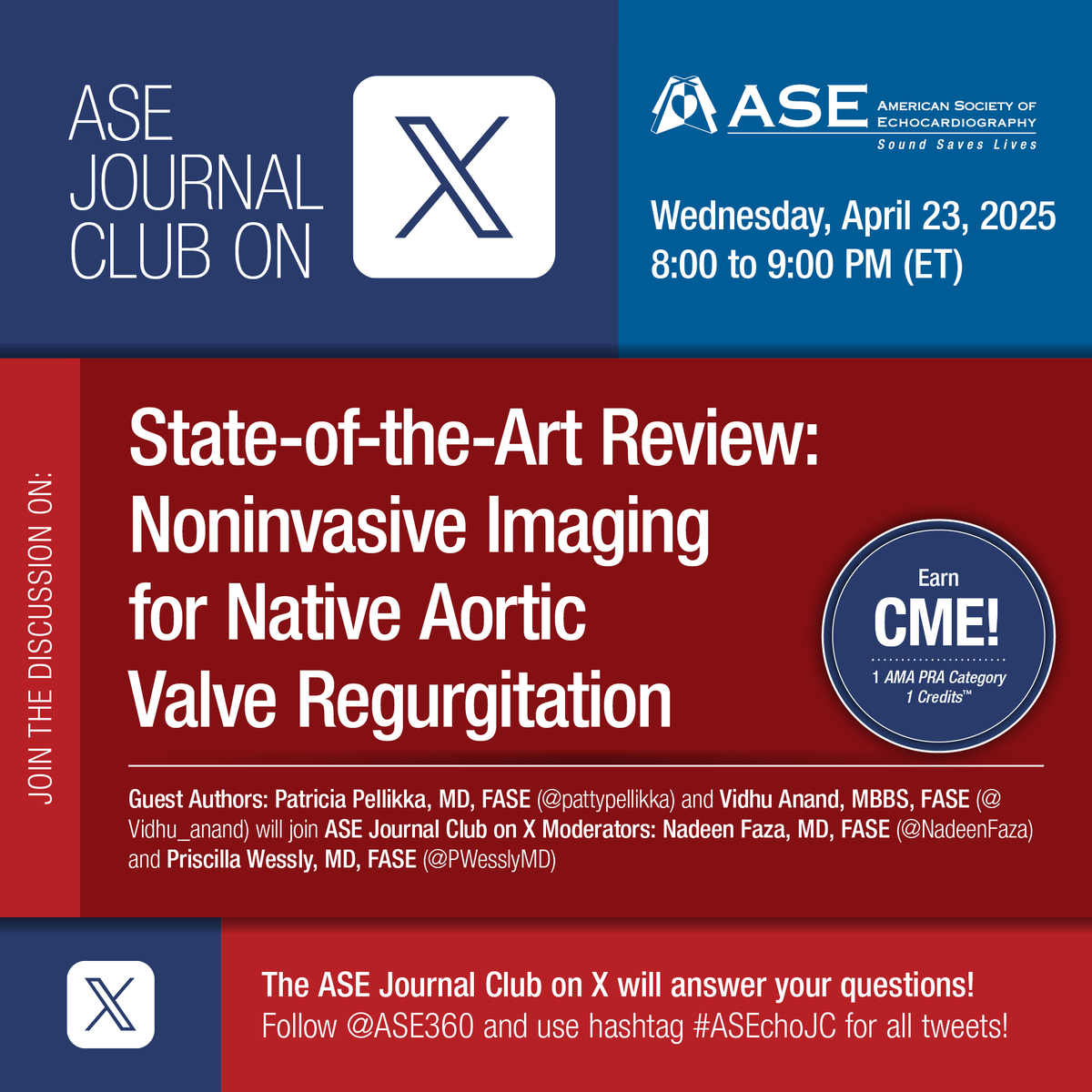 JenaValve Technology (@jenavalve) on Twitter photo Live Educational Session | The <a href="/ASE360/">American Society of Echocardiography</a> will be hosting an X-exclusive deep dive discussion on the evolving landscape of Aortic Regurgitation management. This session will complement the recent <a href="/JournalASEcho/">JASE</a> review "Noninvasive Imaging for Native Aortic Valve Regurgitation" which Live Educational Session | The <a href="/ASE360/">American Society of Echocardiography</a> will be hosting an X-exclusive deep dive discussion on the evolving landscape of Aortic Regurgitation management. This session will complement the recent <a href="/JournalASEcho/">JASE</a> review "Noninvasive Imaging for Native Aortic Valve Regurgitation" which