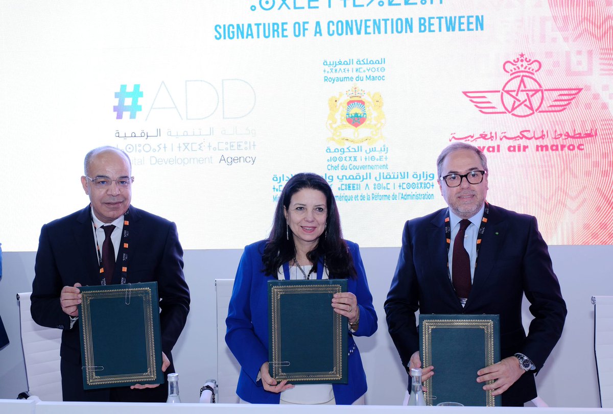 AfricaCharters's tweet photo. Ministry of Digital Transition, Royal Air Maroc, ADD Join Forces to Develop the TravelTech ecosystem in Morocco and Africa https://t.co/iksipOW36W…rocco-and-africa/ #TravelTech #travel #tech #Morocco #GITEXAfrica  @royalairmaroc https://t.co/LCwTI2BZQK