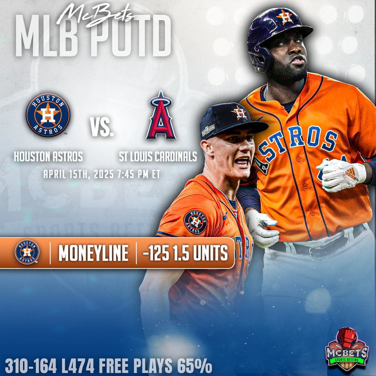 McBetss's tweet photo. FREE #MLB BANGER ⚾️

150 LIKES/RTs = BONUS FREE PLAY🔨

𝟗𝟗-𝟒𝟕 𝐨𝐮𝐫 𝐥𝐚𝐬𝐭 𝟏𝟒𝟔 𝐅𝐑𝐄𝐄 𝐩𝐥𝐚𝐲𝐬 (𝟔𝟔%)

LFG #GamblingX https://t.co/4xAxILV5hI