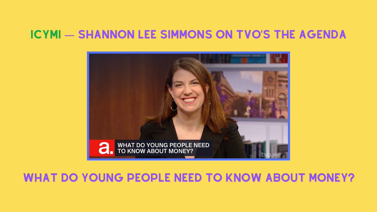 New School Finance (@nschoolfinance) on Twitter photo 🔊 ICYMI 🔊 <a href="/shanleesimmons/">Shannon Lee Simmons, CFP</a> made an appearance on <a href="/TheAgenda/">TVO Today | The Agenda</a> to give younger readers some key insights into how they should manage their money. Catch up on the segment now at bit.ly/makingbank-tvo. 🔊 ICYMI 🔊 <a href="/shanleesimmons/">Shannon Lee Simmons, CFP</a> made an appearance on <a href="/TheAgenda/">TVO Today | The Agenda</a> to give younger readers some key insights into how they should manage their money. Catch up on the segment now at bit.ly/makingbank-tvo.