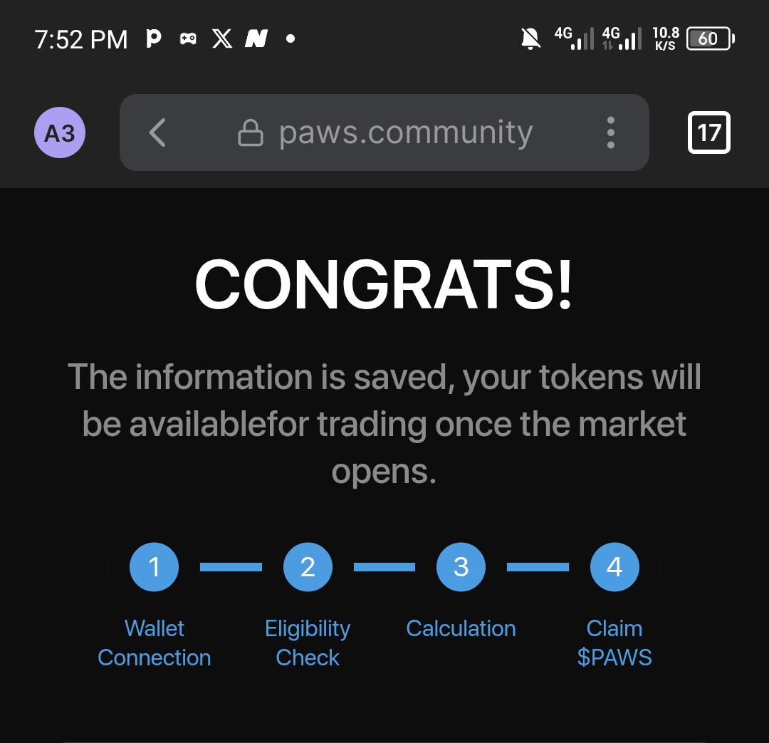 ugoprossper's tweet photo. @PawsCoinNews I have double checked the eligibility status and I passed the eligibility check 
And yet to receive my token
In Bybit 
My Telegram UID : 7018200979 https://t.co/KbjuxLMcbw