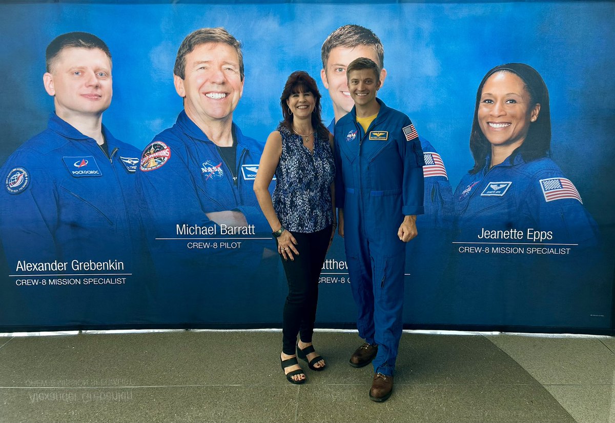 Great to talk with some of the #Crew8 Astronauts, <a href="/micheal_barratt/">Michael Barratt</a> &amp; <a href="/dominickmatthew/">Matthew Dominick</a> , that came back to visit <a href="/NASAKennedy/">NASA's Kennedy Space Center</a> today 🚀✨🛰️
