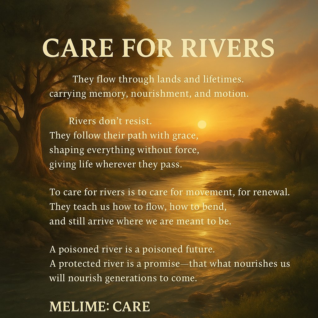 melimecoin's tweet photo. 💧 Rivers teach us how to move forward—gently,
with strength and grace.
To care for rivers is to care for life’s flow.
This is MELIME: CARE.
🌍 https://t.co/uQA1iC4faw
#MELIME #CARE #CryptoWithPurpose #LightOverHype https://t.co/yqY0ElVQgn