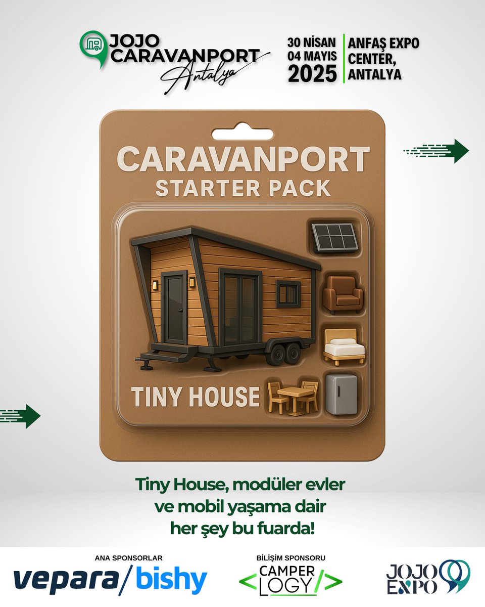 “Starter Pack” akımına biz de katıldık!

Yapay zekanın yaratıcı dokunuşlarına göre, Jojo Caravanport ruhunu yansıtan başlangıç kitleri sizler için hazır. Karavan hayalleri, kamp tutkusu, mobil yaşam ve özgürlük… Hepsi bu pack’te!

#JojoCaravanport #Starterpack #Fuar #JojoExpo