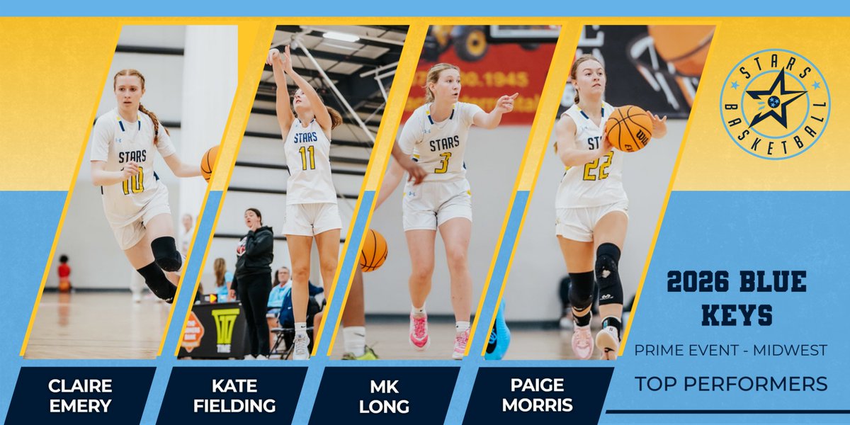 STARS HS GBB (@starsnash_gbb) on Twitter photo Good opening weekend for Coach Kaylah Keys (<a href="/kkboutabucket/">Kaylah Keys</a>) and her 2026 Blue Team! Check out her top performers for the Prime Event - Midwest event.
<a href="/claire_n_emery/">Claire Emery</a>
Kate Fielding
<a href="/MaryKateLong_08/">Mary Kate Long</a>
<a href="/paigemorris26/">paige morris</a> Good opening weekend for Coach Kaylah Keys (<a href="/kkboutabucket/">Kaylah Keys</a>) and her 2026 Blue Team! Check out her top performers for the Prime Event - Midwest event.
<a href="/claire_n_emery/">Claire Emery</a>
Kate Fielding
<a href="/MaryKateLong_08/">Mary Kate Long</a>
<a href="/paigemorris26/">paige morris</a>