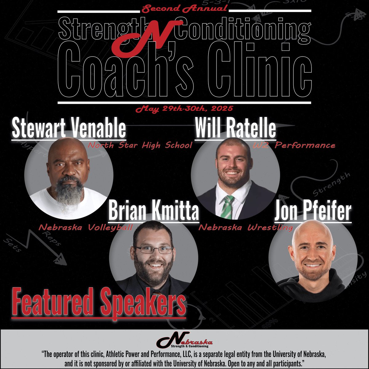 NebStrength's tweet image. 🧠⚡️CONTINUING EDUCATION 🧠⚡️
Another great opportunity coming at you to sharpen that sword! Our friends at @nebraska_sc will be hosting their 2nd Annual Strength & Conditioning Coaches Clinic!
🗓️ May 29-30, 2025
📍Lincoln, NE - HUSKER POWER
nebraskasc.com/event-details/…