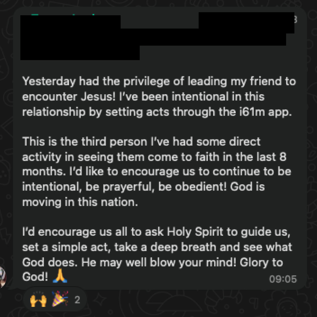 Amazing testimony from a lady at one of our Partner Churches!! 🥹
Keep sharing #life #faith and #jesus. Who are YOU inviting this Easter?? There's still time to ask a friend...
Set your Act 📲 Make it happen ✅
@johnkirkby