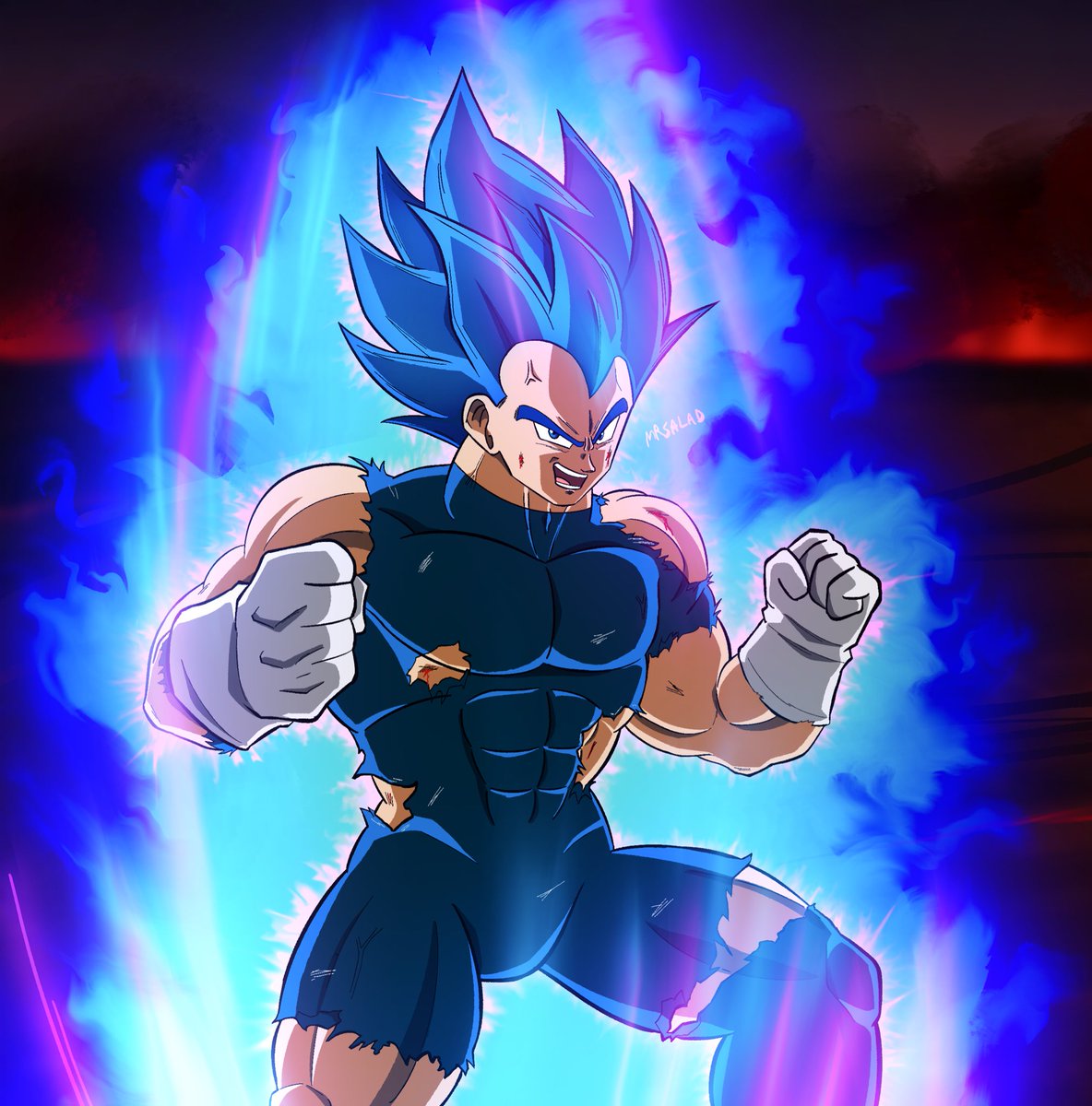MrSaladSnake's tweet photo. Remember that scene where Vegeta said “we Saiyans have no limits” and used SSBE against Broly? Me too https://t.co/7lzHM6cmKY